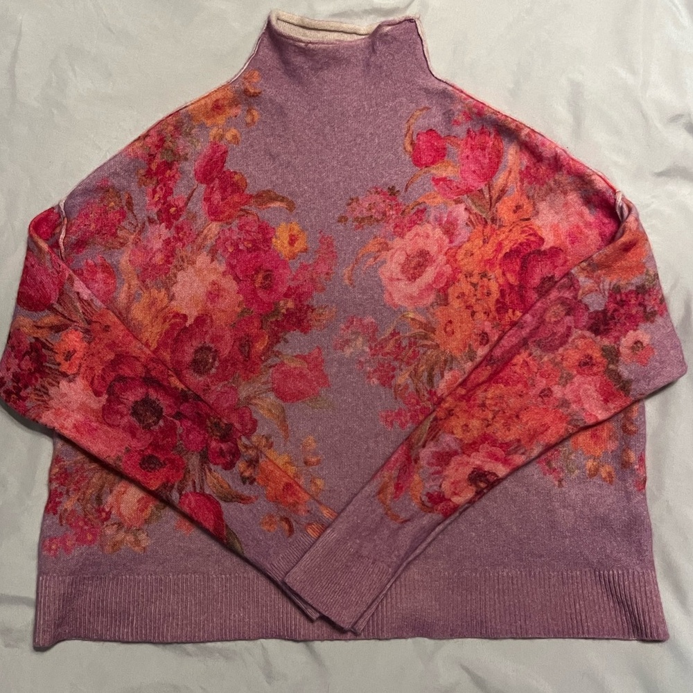 Pilcro Floral Cashmere Sweater - Picture 9 of 9